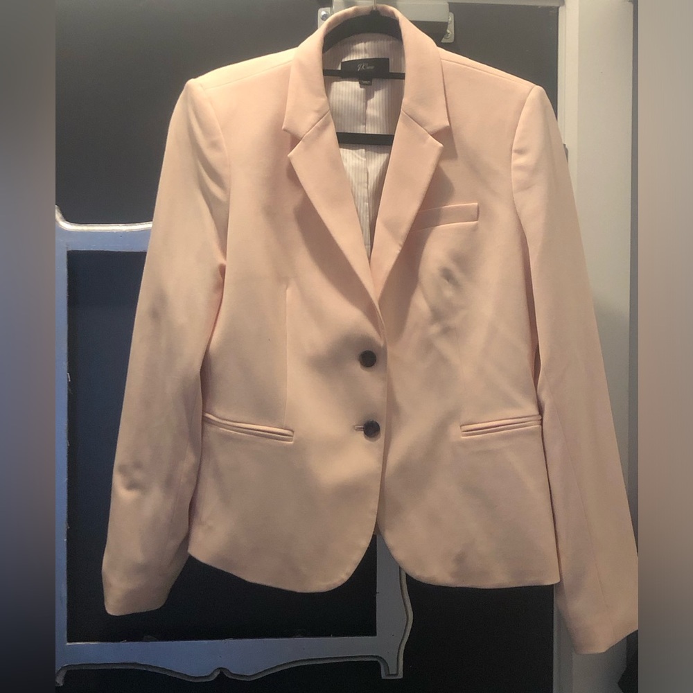 J. Crew Pale Pink Tailored Blazer
